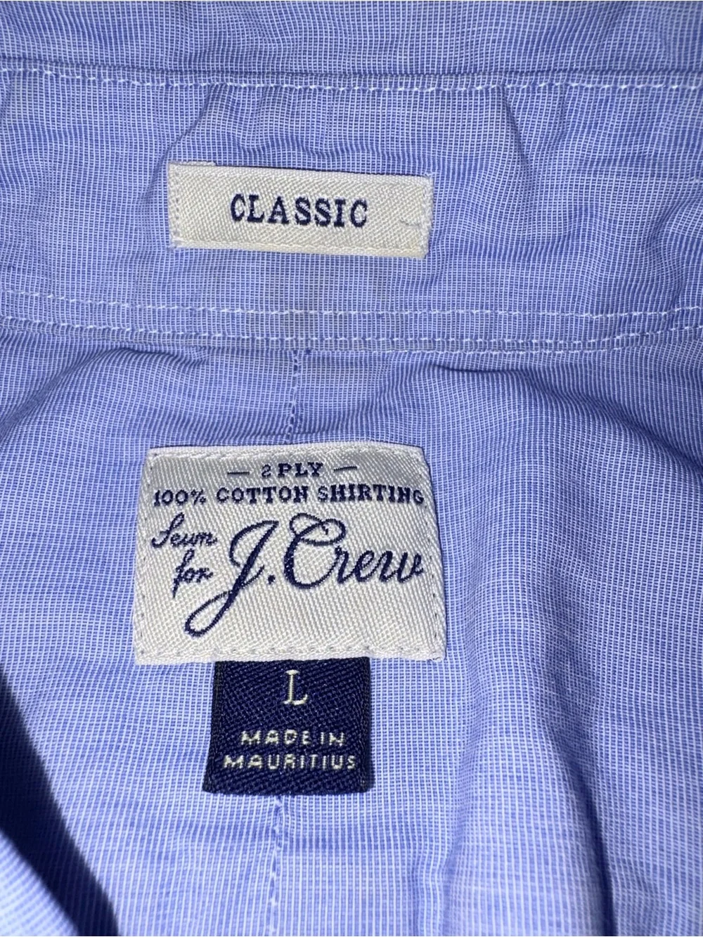 J. Crew Light Blue Button-Down Dress Shirt